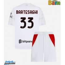 AC Milan Davide Bartesaghi #33 Bortedraktsett Barn 2026-27 Kortermet (+ Korte bukser)